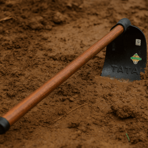 FESTEL Farming Hoe (Powrah) with Fiber Glass Handle | Forged Heavy Duty Steel Blade for Digging, Gardening and Weeding | Farming Spade | Garden Tools | DIY (Self-Assembly Required)