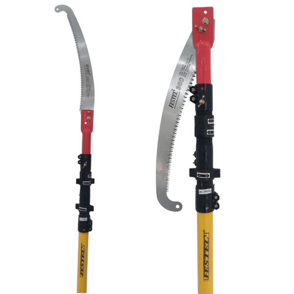 FESTEL 6 to 18ft Telescopic Pole with Foldable Tree Pruner (With Rexine Cover)
